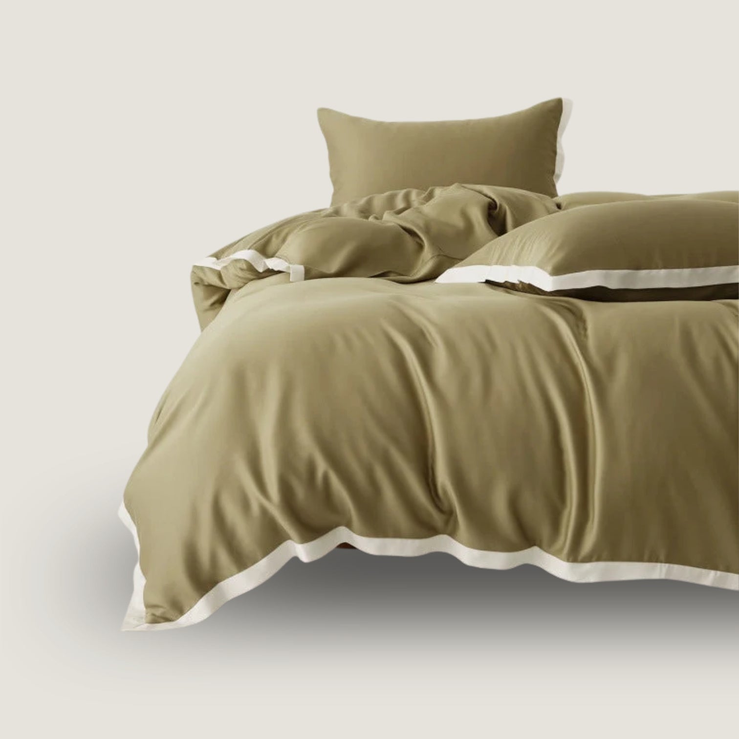 Premium Tencel Bedding Set with Elegant Patchwork Look