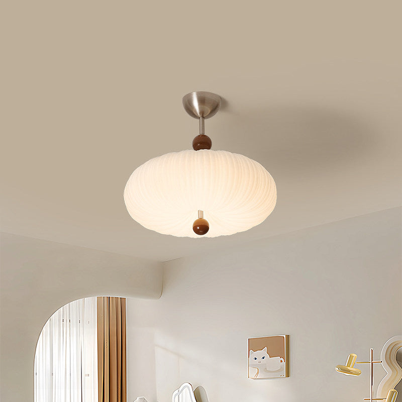 Vintage Bauhaus Modern Cream Ceiling Light