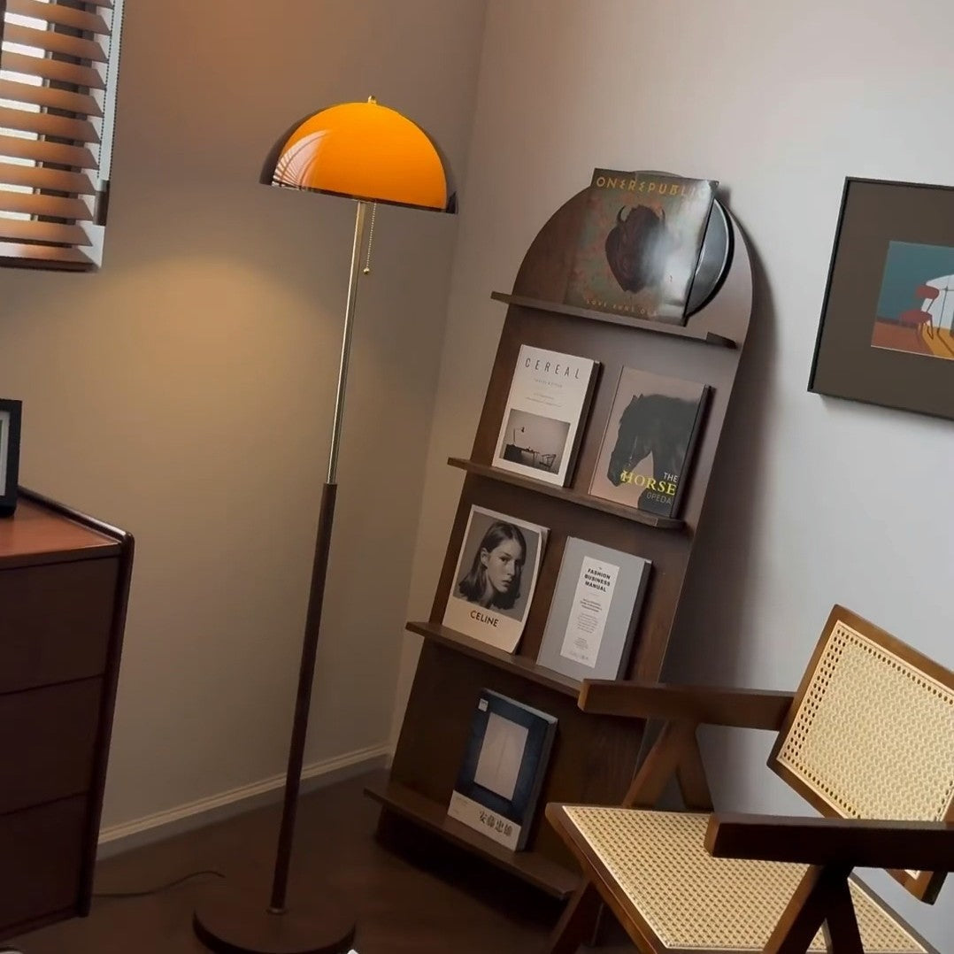Vintage Pilzdesign Stehleuchte mit warmem Licht
