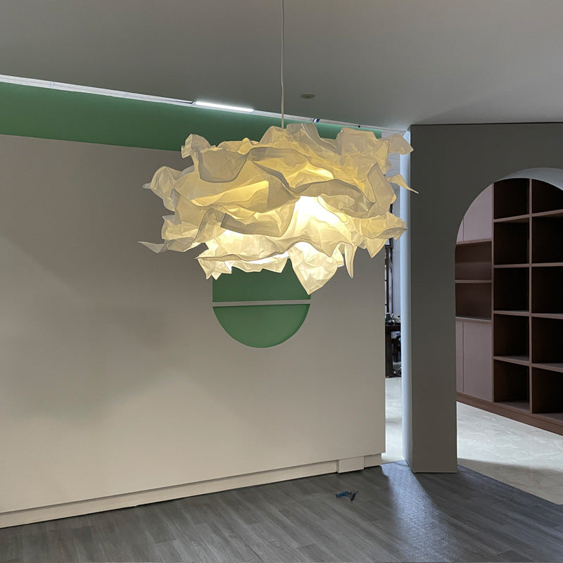 Japanisch inspirierte Reispapier Pendelleuchte im Wolken-Design