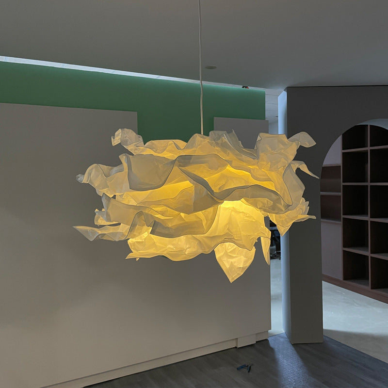 Japanisch inspirierte Reispapier Pendelleuchte im Wolken-Design