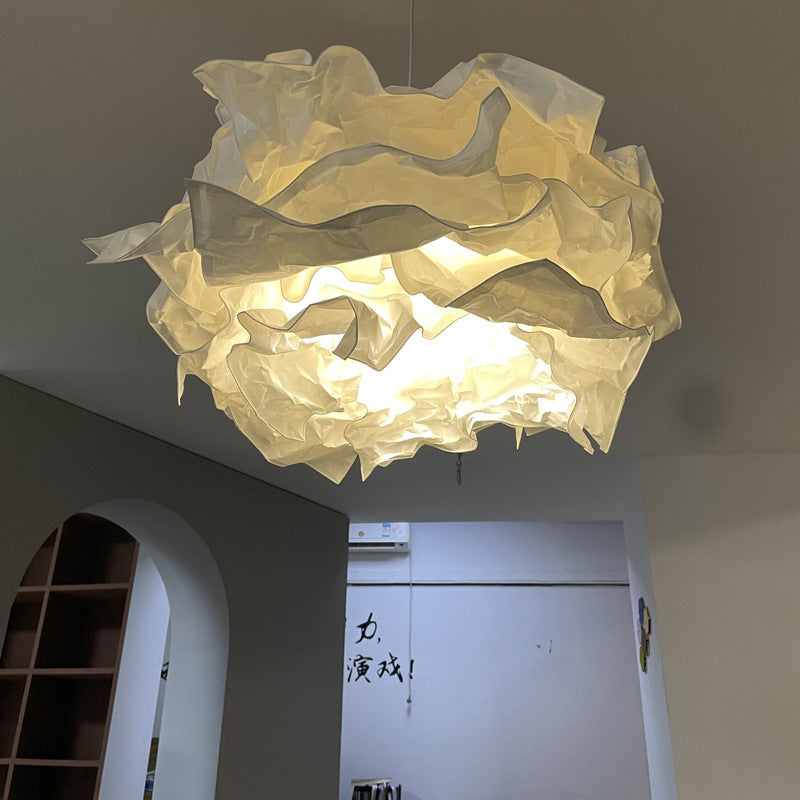 Japanisch inspirierte Reispapier Pendelleuchte im Wolken-Design