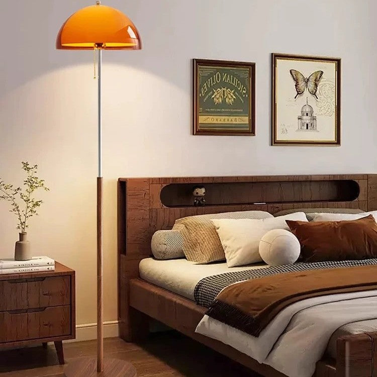 Vintage Pilzdesign Stehleuchte mit warmem Licht