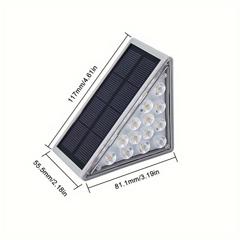 Draadloos Solar Traplicht - Automatisch Aan/Uit, IP65 Waterdicht, 10 Uur Werktijd, Milieuvriendelijk