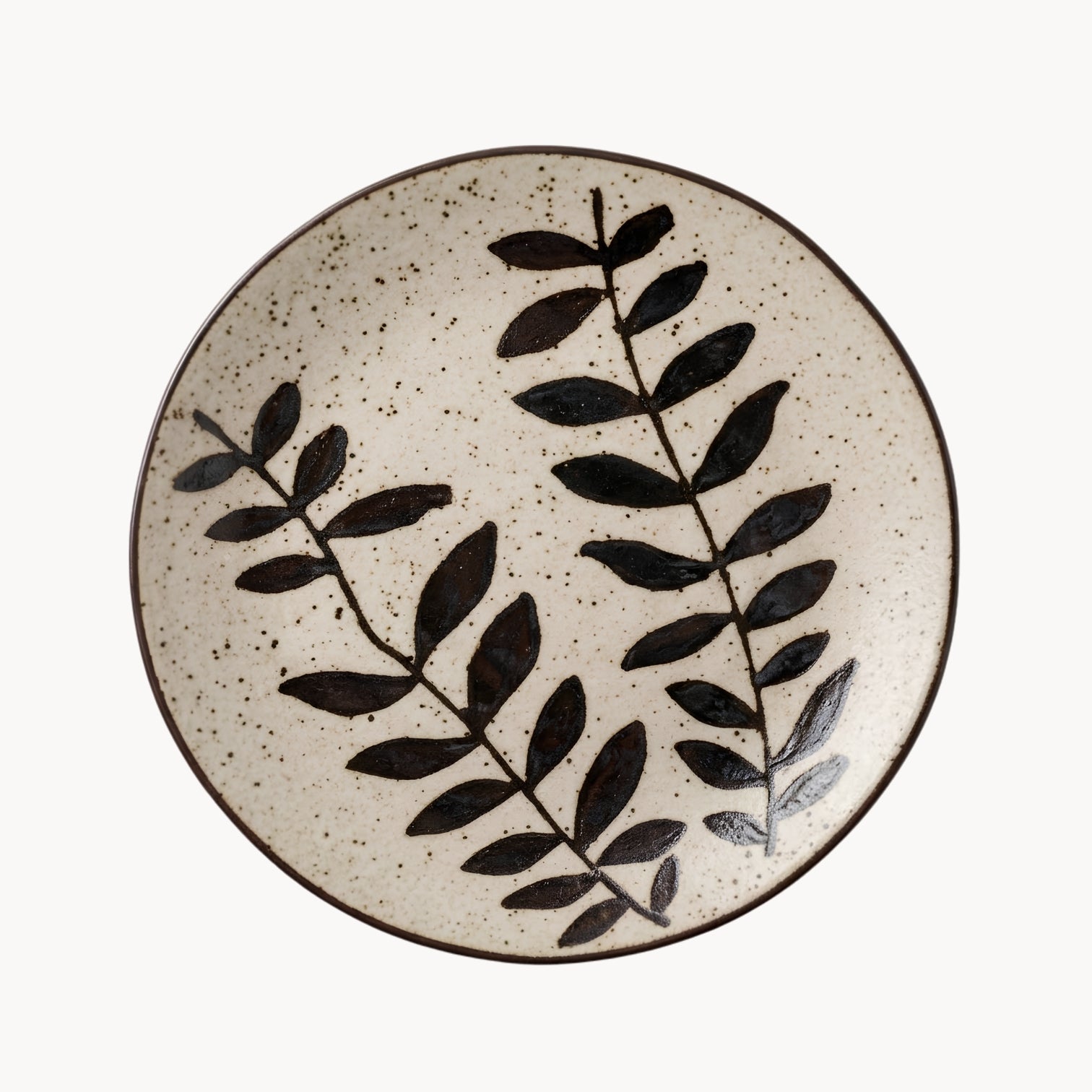 Handcrafted Hand-Painted Breakfast Plate in Blue and White