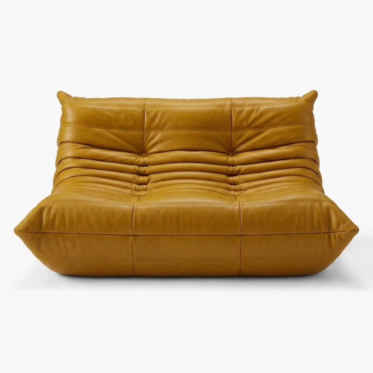 Lunensa Ripple 2-Seater Sofa Fabric – Designer Sofa, Low Seat, for Living Room
