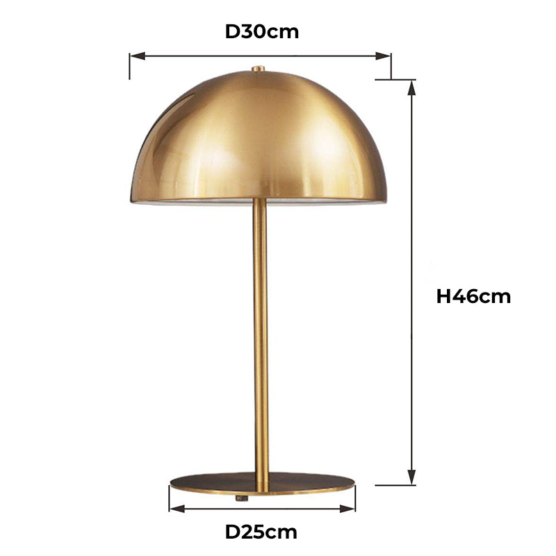 Modern Bedside Lamp Mushroom Bedroom | E27, 31-40W, Metal, AC 90-260V | Decorative Table Lamp for Bedroom