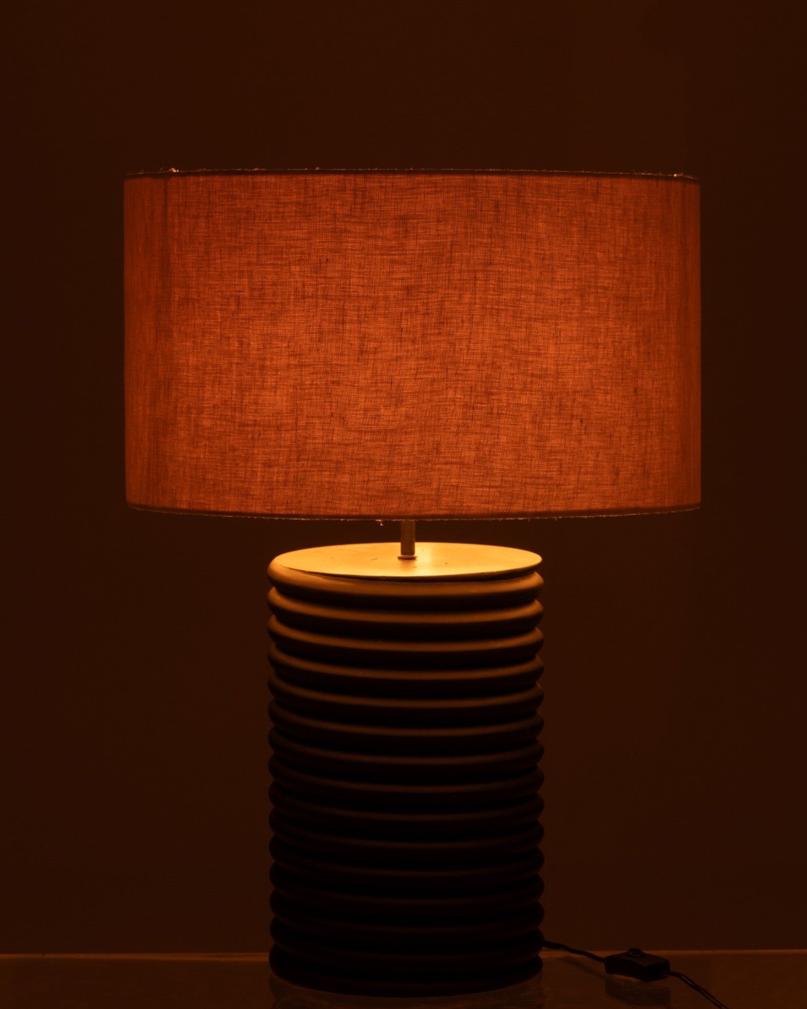 J-Line - Tischleuchte - Ailanthus Holz Schwarz/Grau - 70 cm - E27