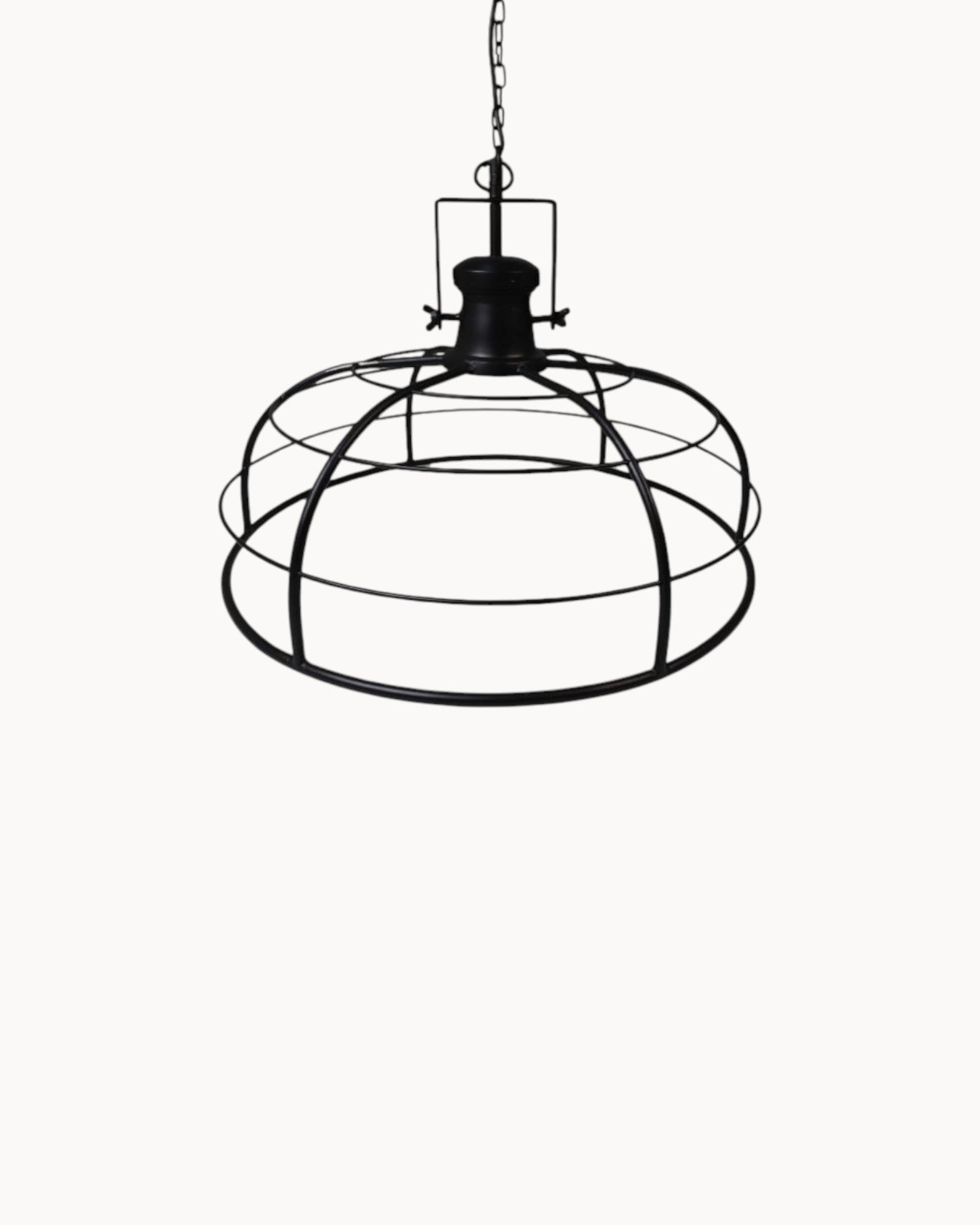 HSM Collection - Hanging Lamp - Black Metal - Ø60cm - E27 Socket