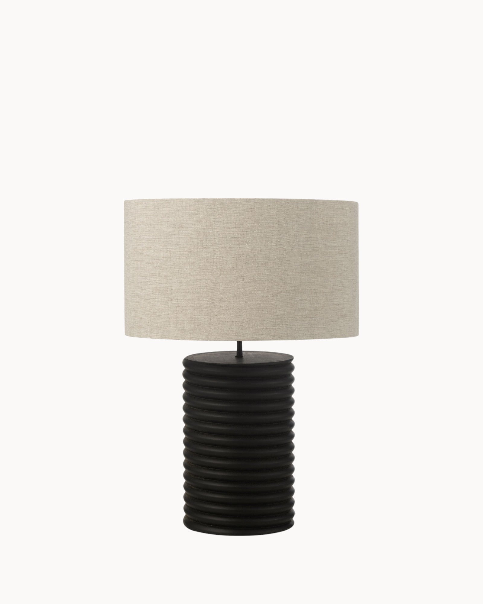 J-Line - Table Lamp - Thread Ailanthus Wood Black/Grey - 70 cm - E27
