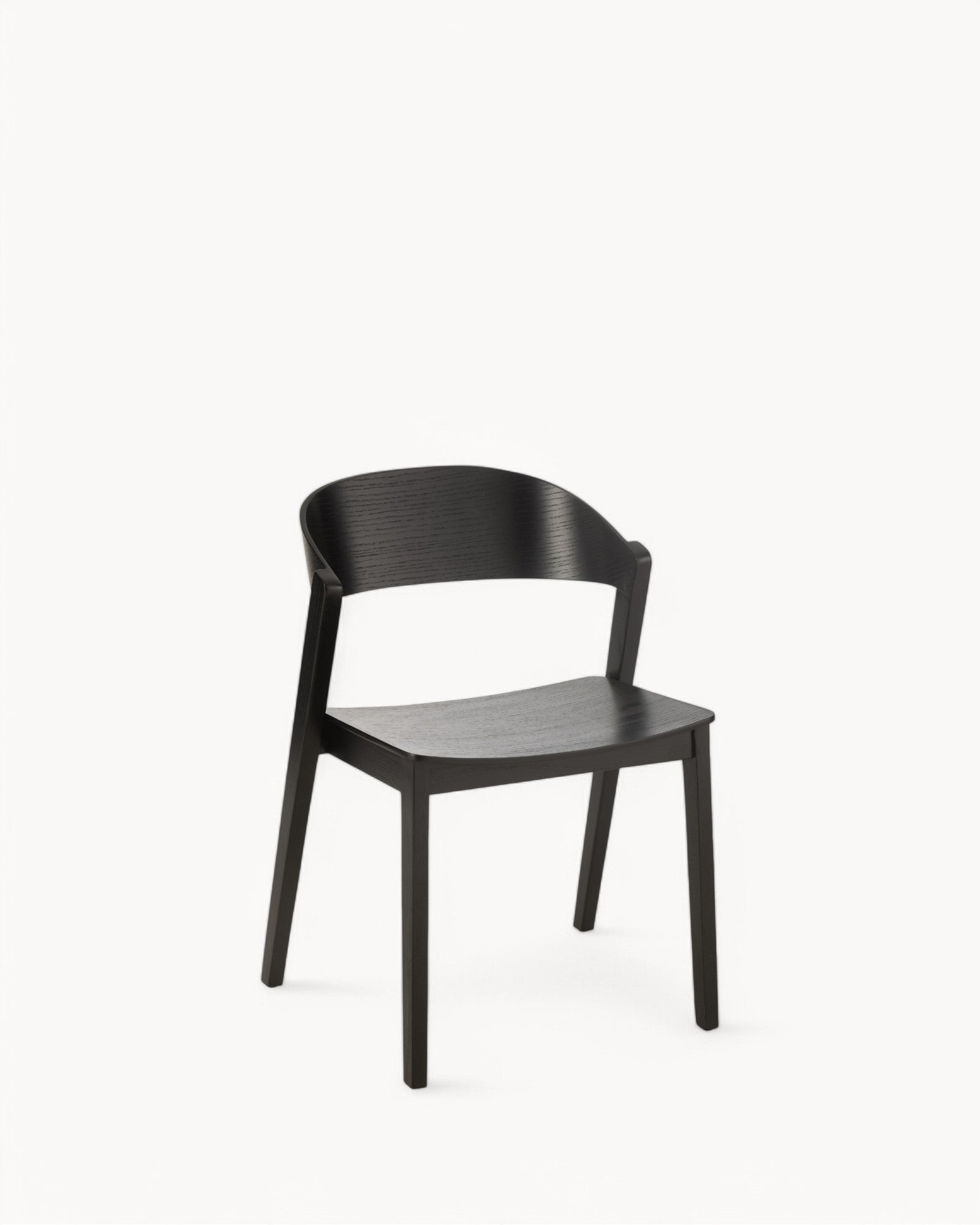 J-Line - Laga Wooden Dining Chair – Black Oak & Plywood