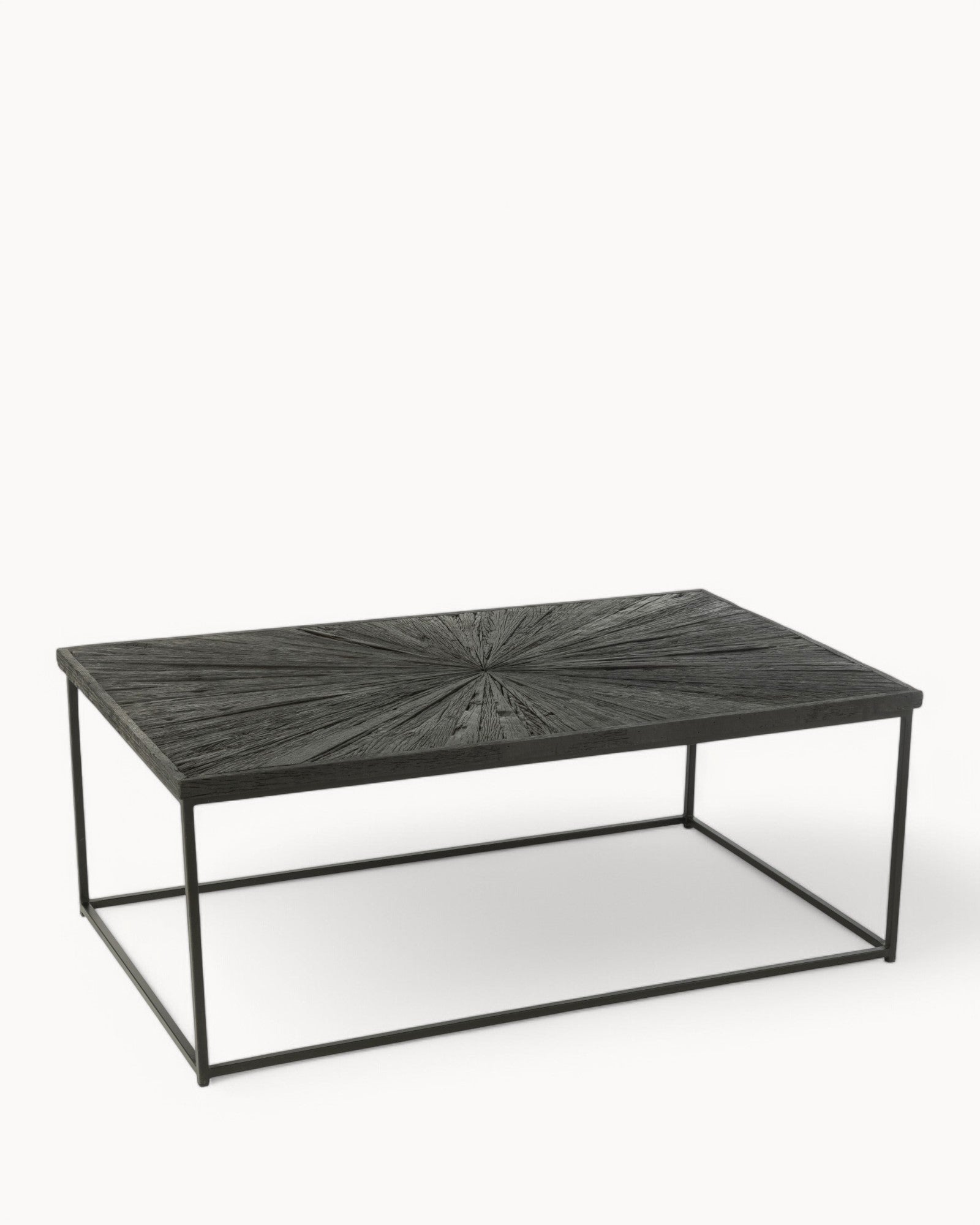 J-Line - Shanil Coffee Table - Wood & Iron, Black - 120.5 x 70 cm