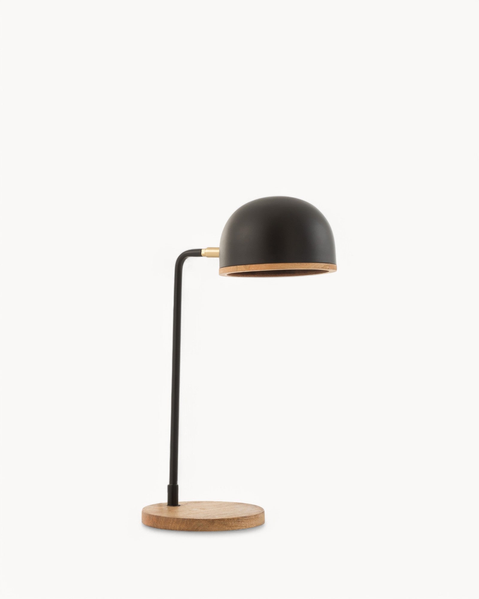 J-Line - Evy Table Lamp - Black/Natural - Iron & Wood - E14 socket