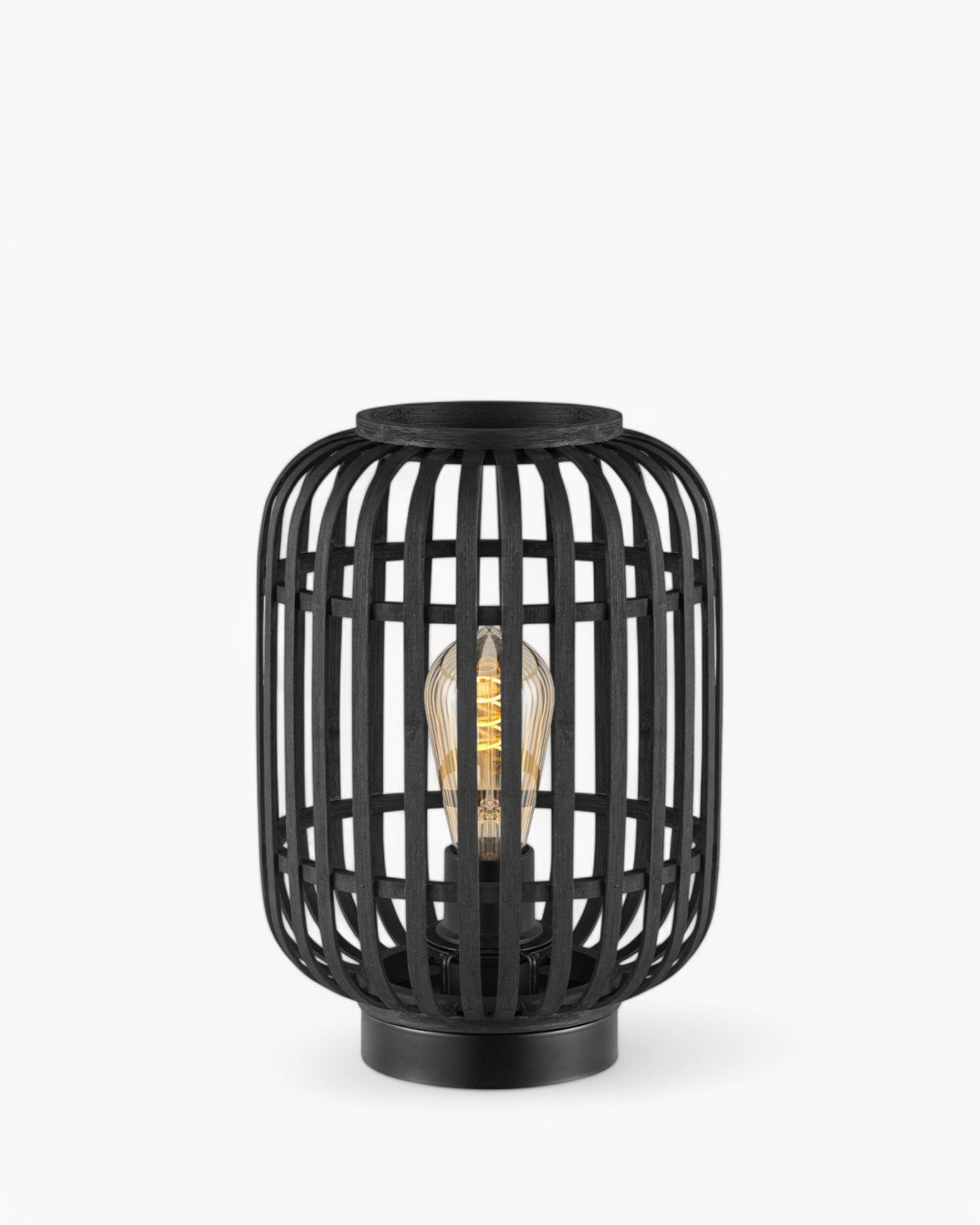 Home Sweet Home – Bohemian Table Lamp – Black Bamboo – Ø21.5x30cm