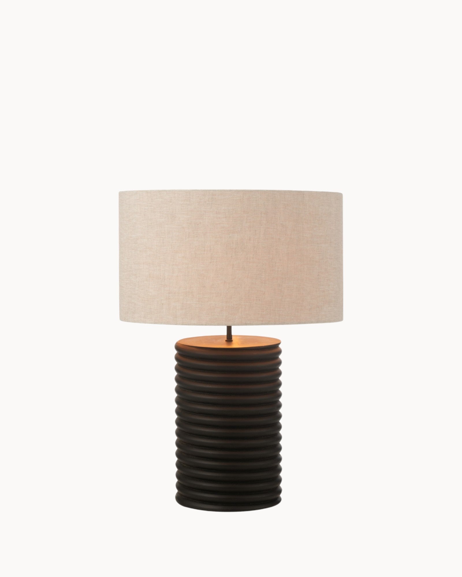 J-Line - Tischleuchte - Ailanthus Holz Schwarz/Grau - 70 cm - E27