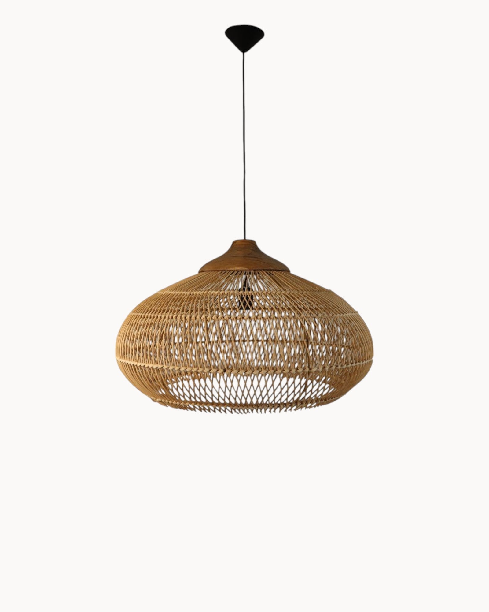 HSM Collection - Pendant Light Natural Glow Rattan Teak Natural Ø65 cm