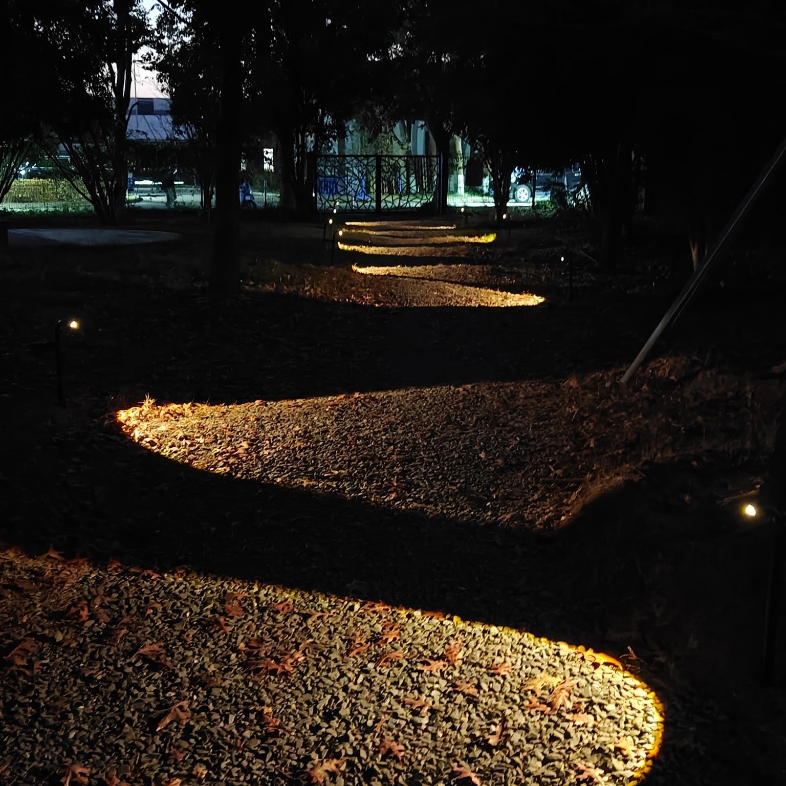 Modern Solar Garden Light with Ground Spike
