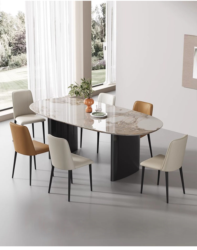 Moderner Esszimmerstuhl im italienischen Stil – Gepolsterter Designer Stuhl