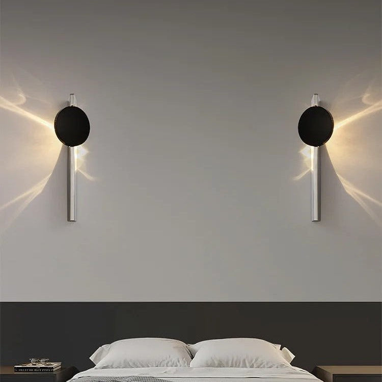 Modern LED Wall Lamp with Ripple Light Effect & Rotating Head