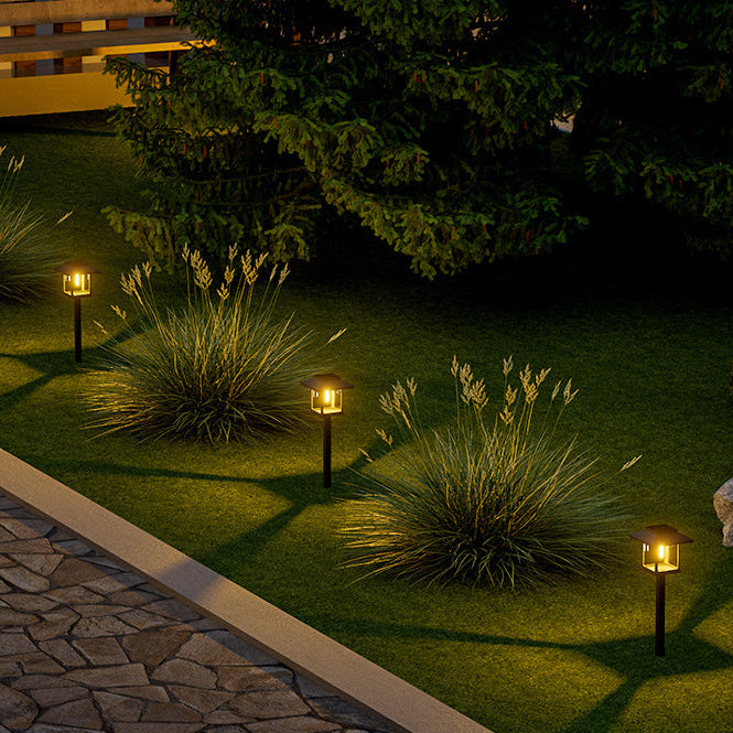 Vintage Solar Garden Light – LED Outdoor Light with Ground Spike