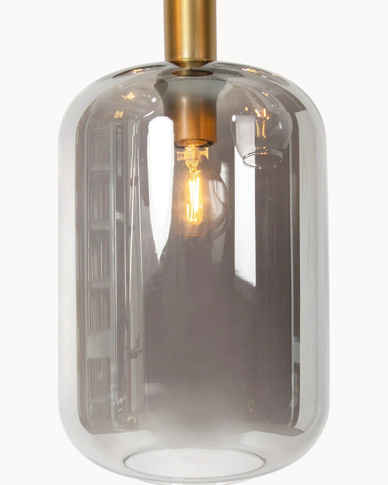 Nordic Pendelleuchte - Moderne Glas Hängelampe 5-flammig Schwarz