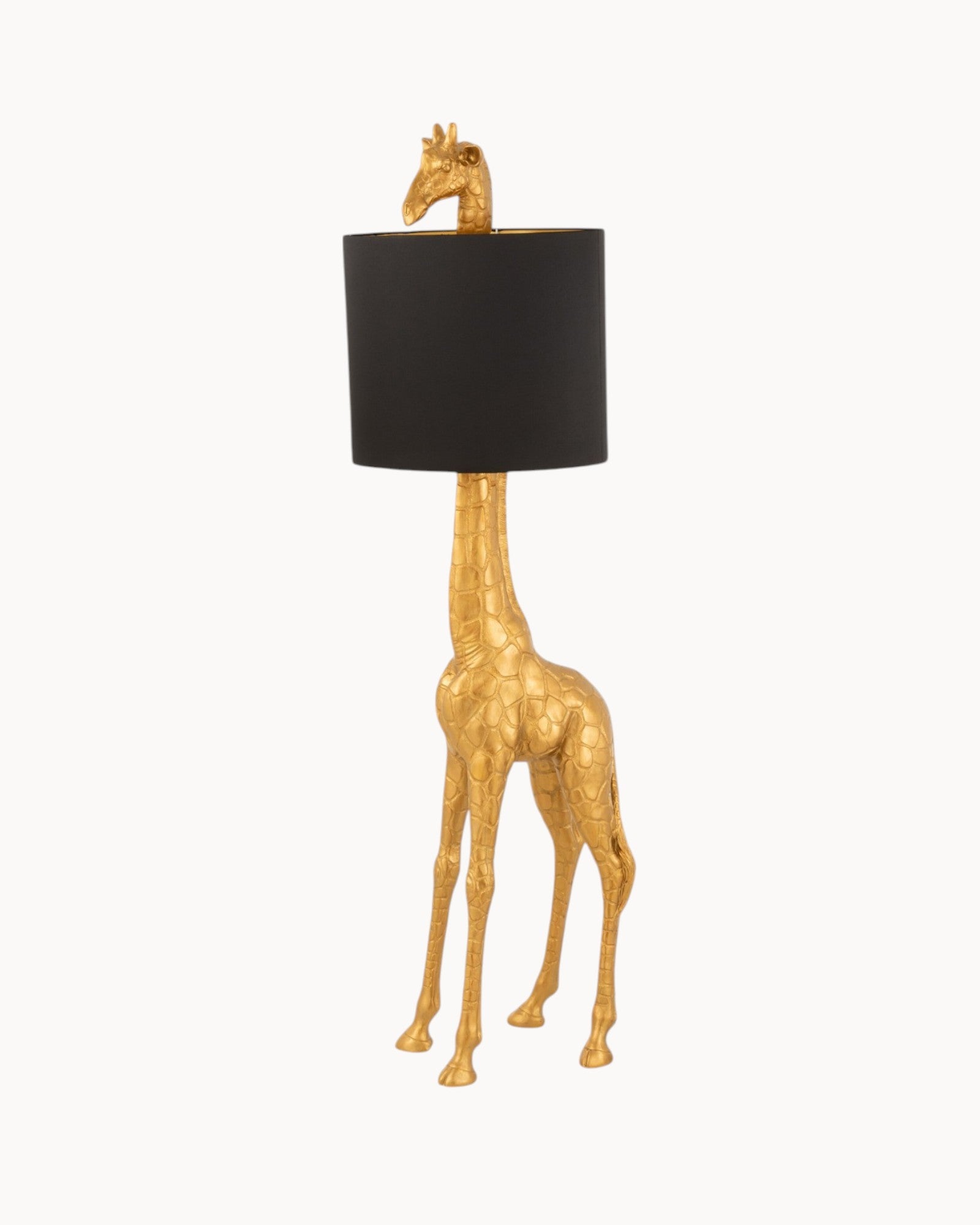 Giraffe Gold Floor Lamp - Elegant Design in Black and Gold, 179 cm