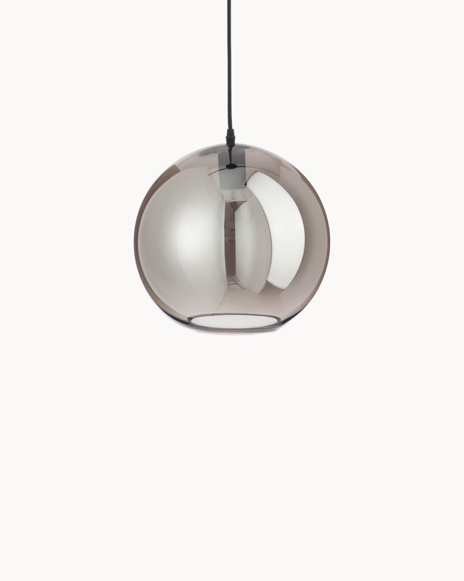 Stehleuchte – Kugelförmig – Spiegelglas Silber, 220cm mit E27 Fassung