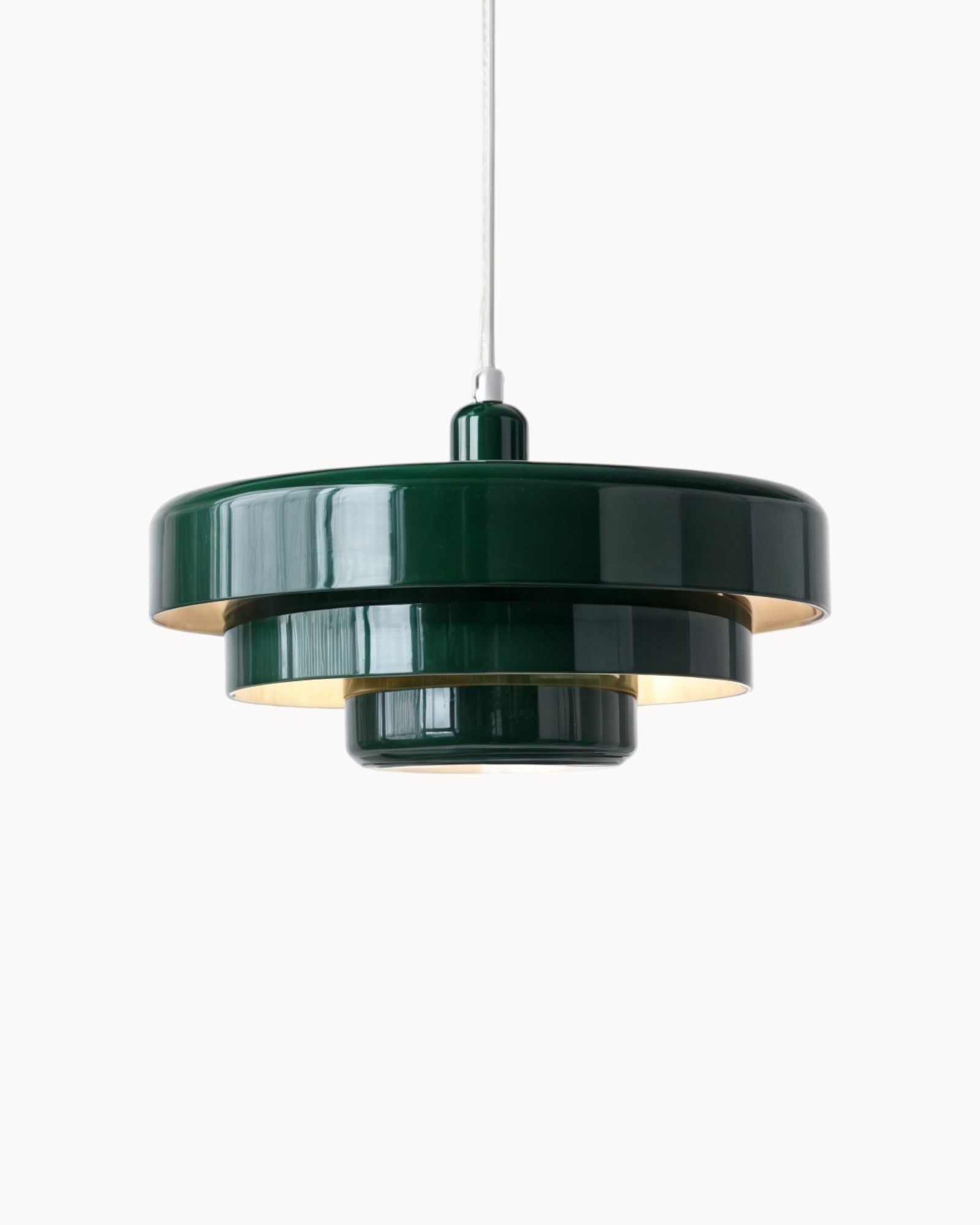 Loft Lampe – Mid-Century Pendelleuchte, Schwarzgold-Finish