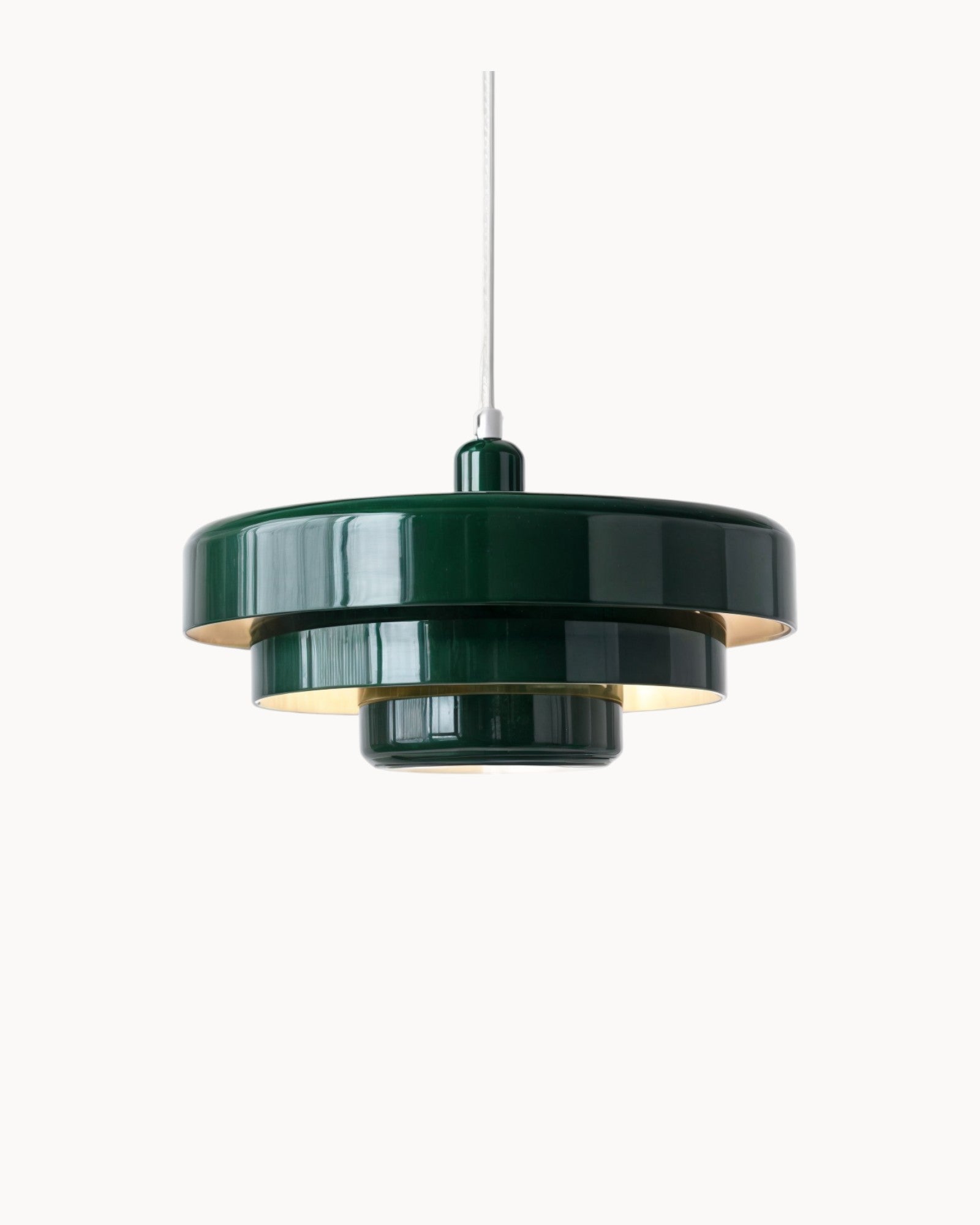 Loft Lampe – Mid-Century Pendelleuchte, Schwarzgold-Finish