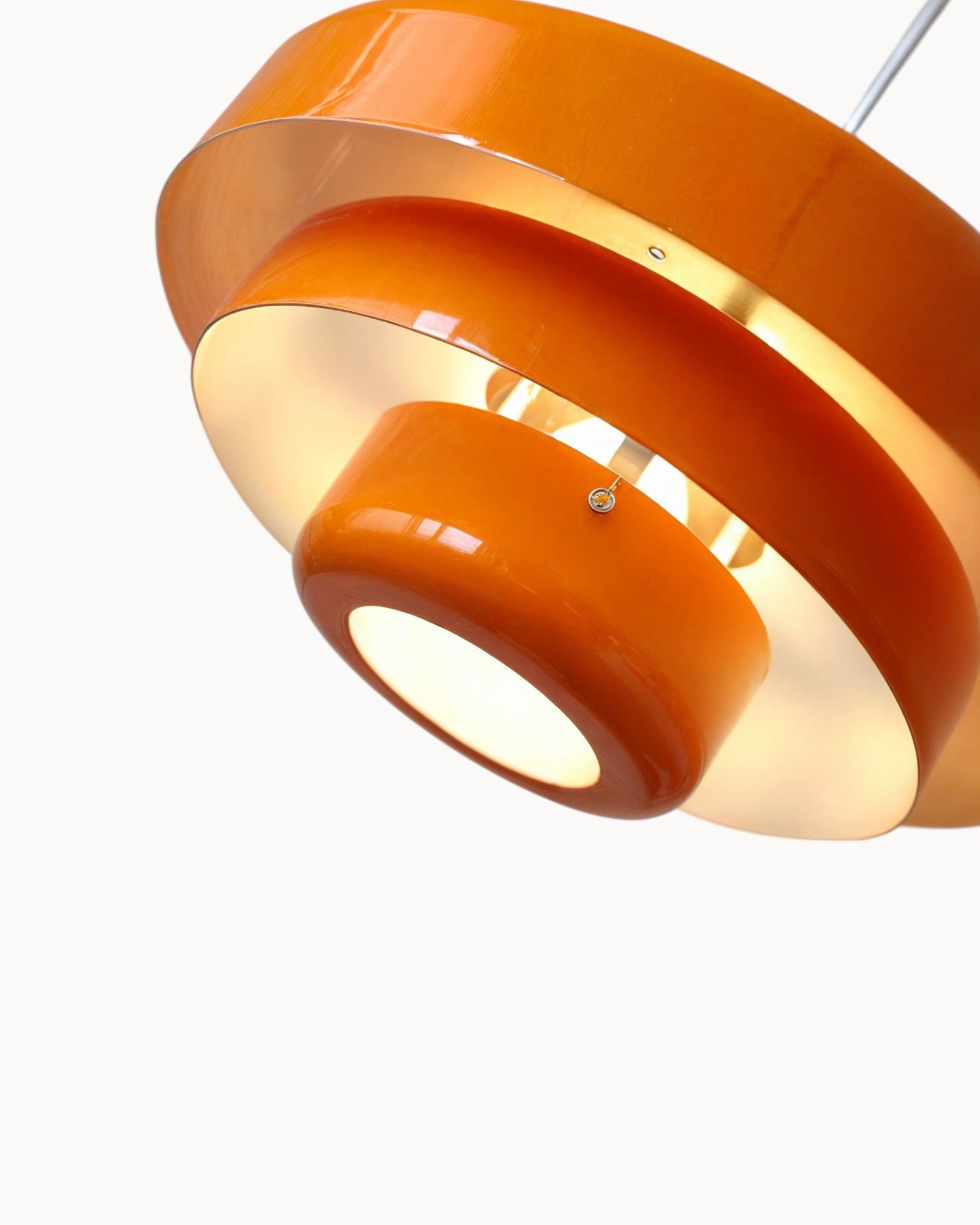 Loft Lampe – Mid-Century Pendelleuchte, Schwarzgold-Finish