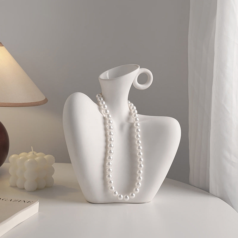 Decorative Ceramic Vase in Body Shape