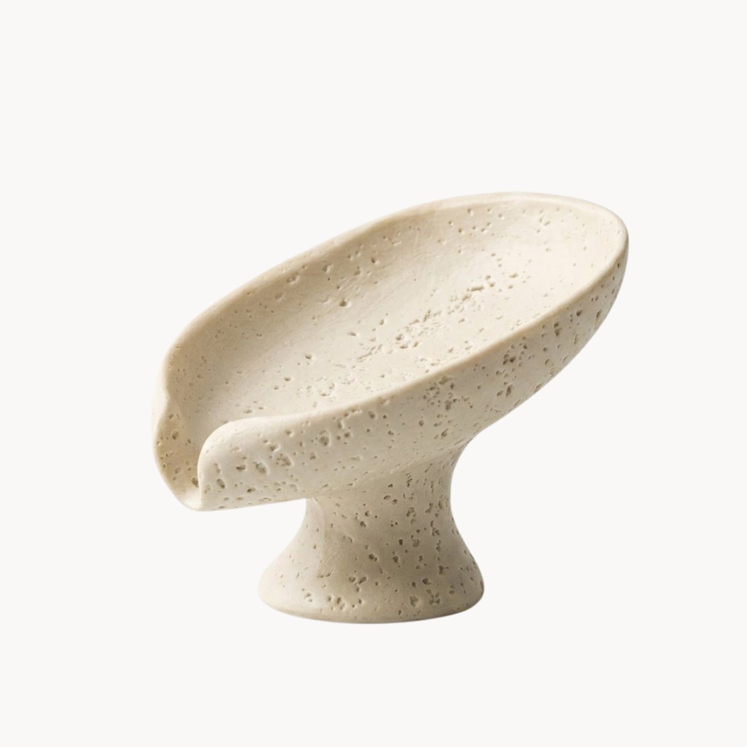 Minimalist Soap Dish in Wabi-Sabi Style – Sculptural Design with Natural Texture