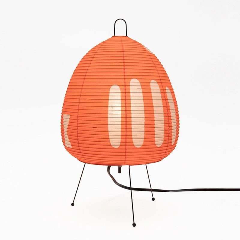 Wabi-Sabi Rice Paper Table Lamp – Japanese-Inspired Designer Lamp with Soft Light