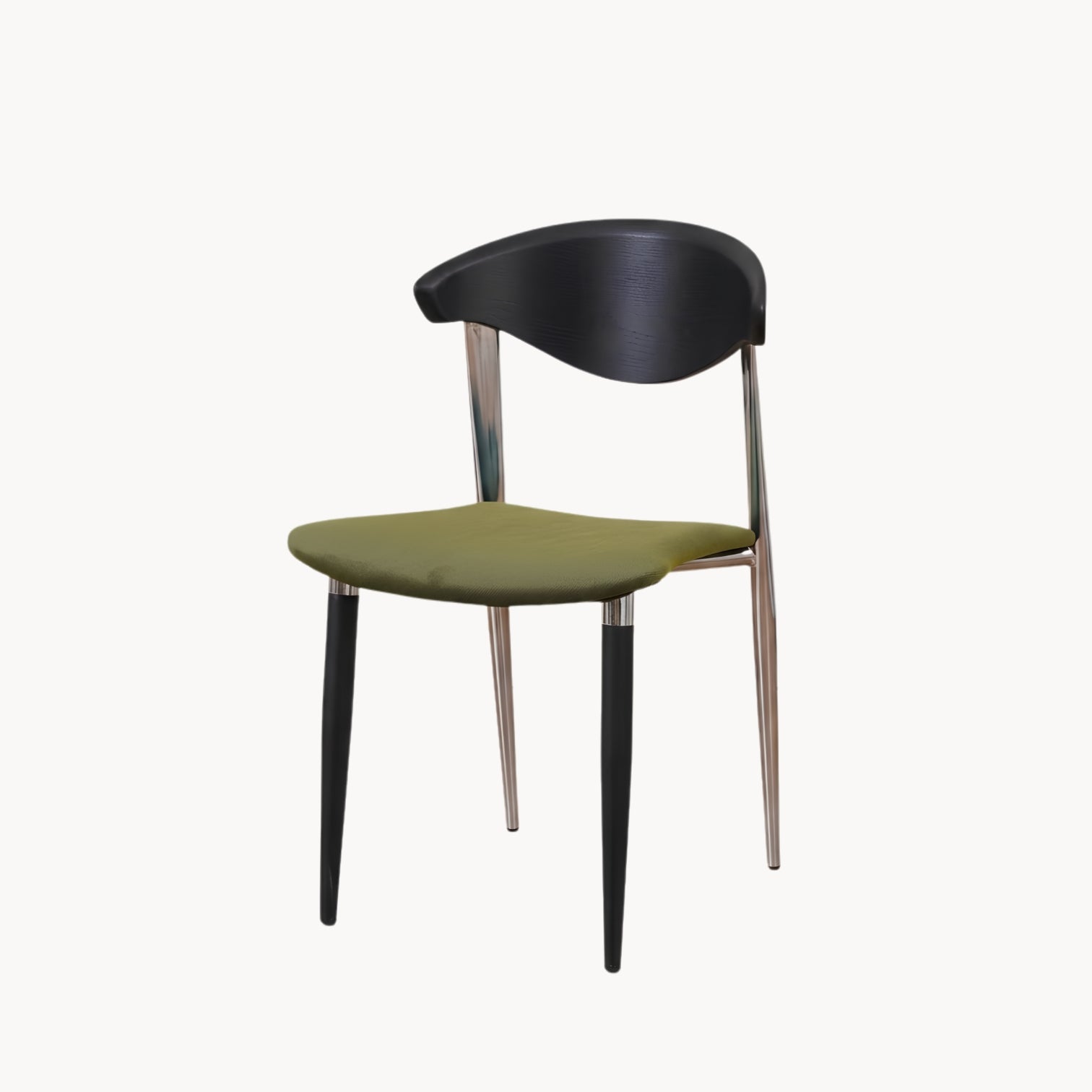 Mid-Century Modern Massief Houten Eetkamerstoel