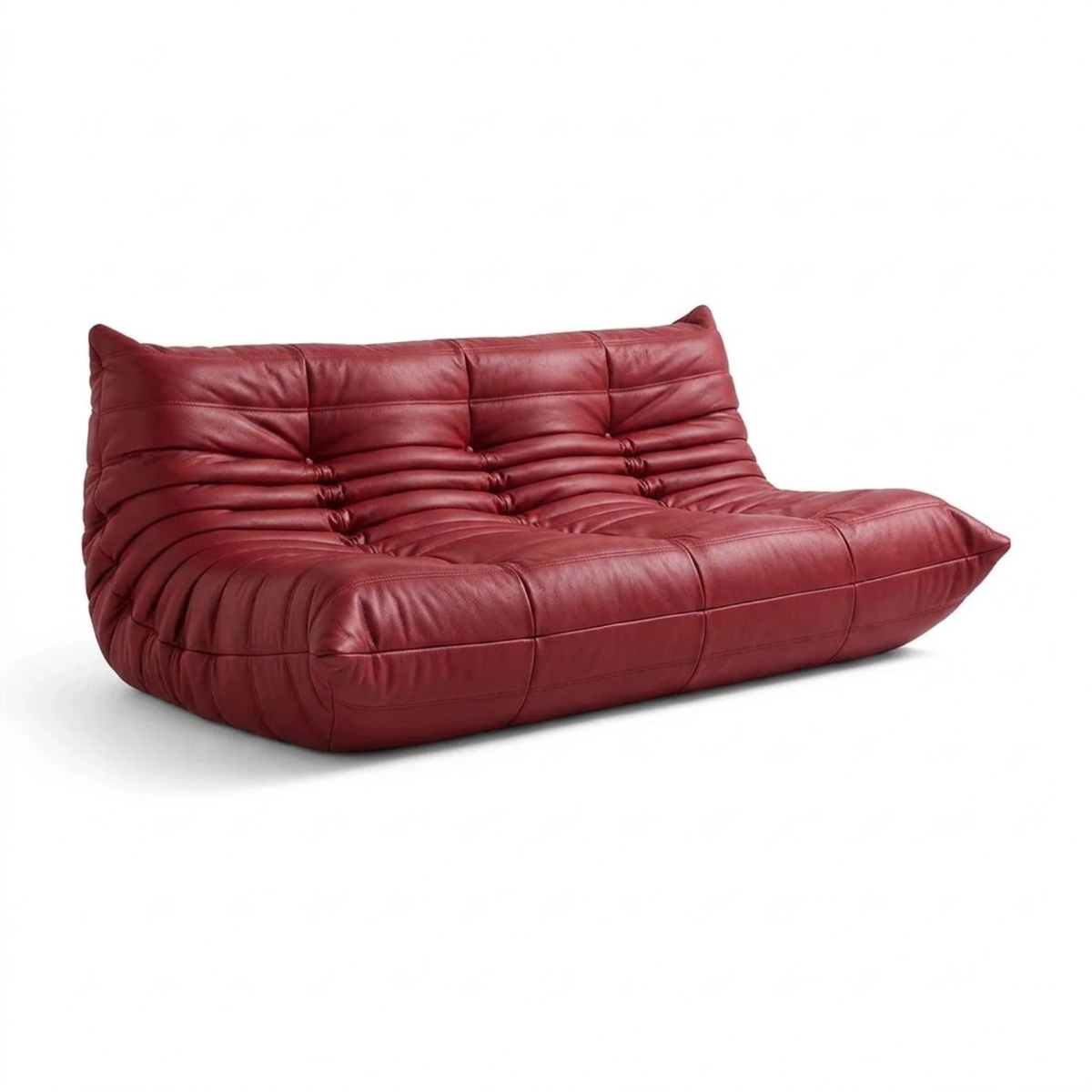Lunensa Ripple 3-Seater Sofa Fabric – Designer Sofa, Low Seat, for Living Room