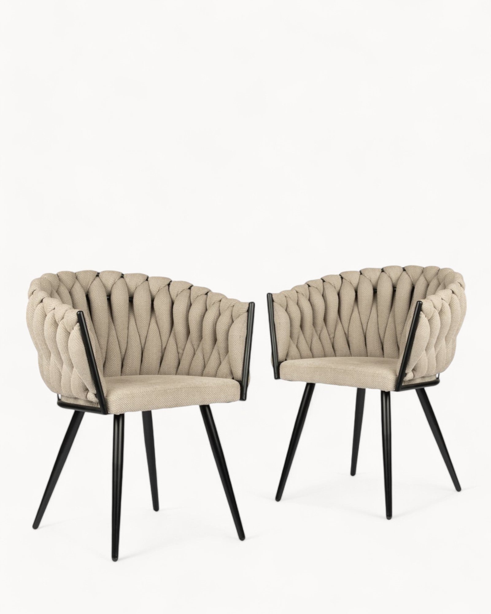 Pole to Pole - Wave Chair Beige Set of 2 - Modern design, comfort