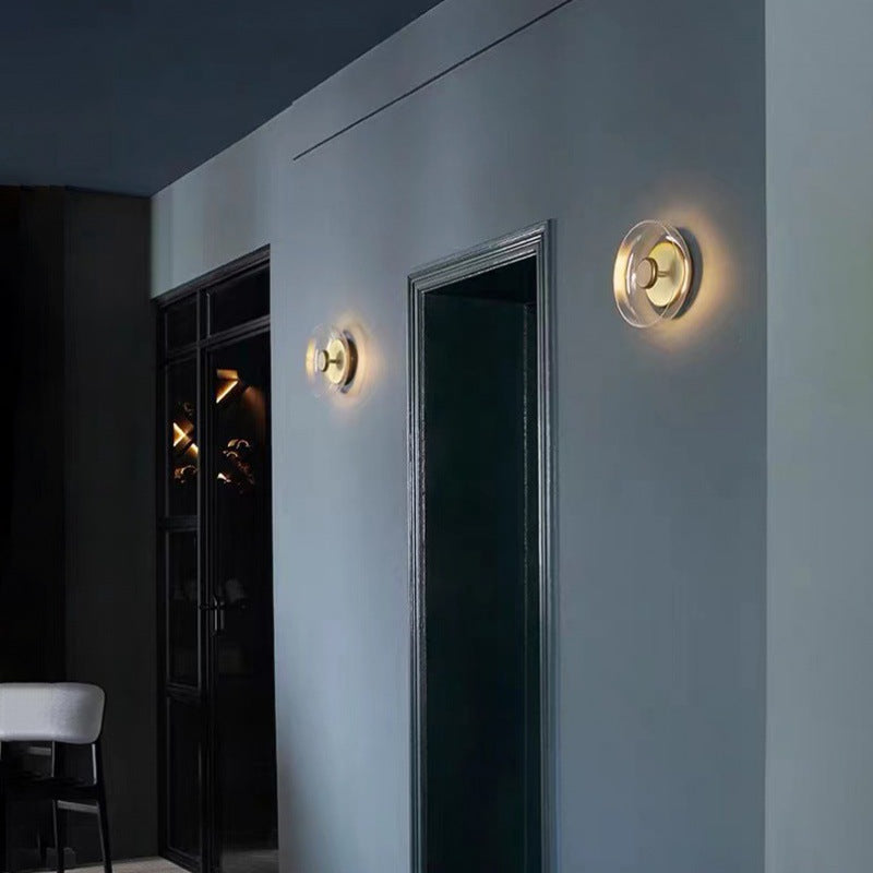 Modern Glass Wall Light – Minimalist LED Wall Lamp for Bedroom