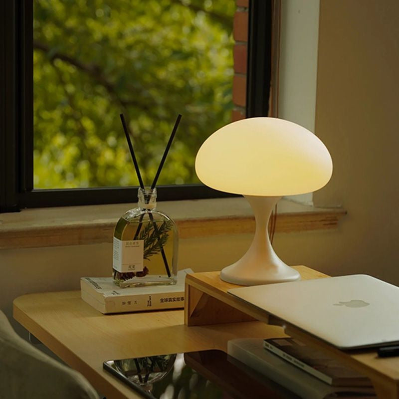 Cream Jellyfish-Shaped Night Light