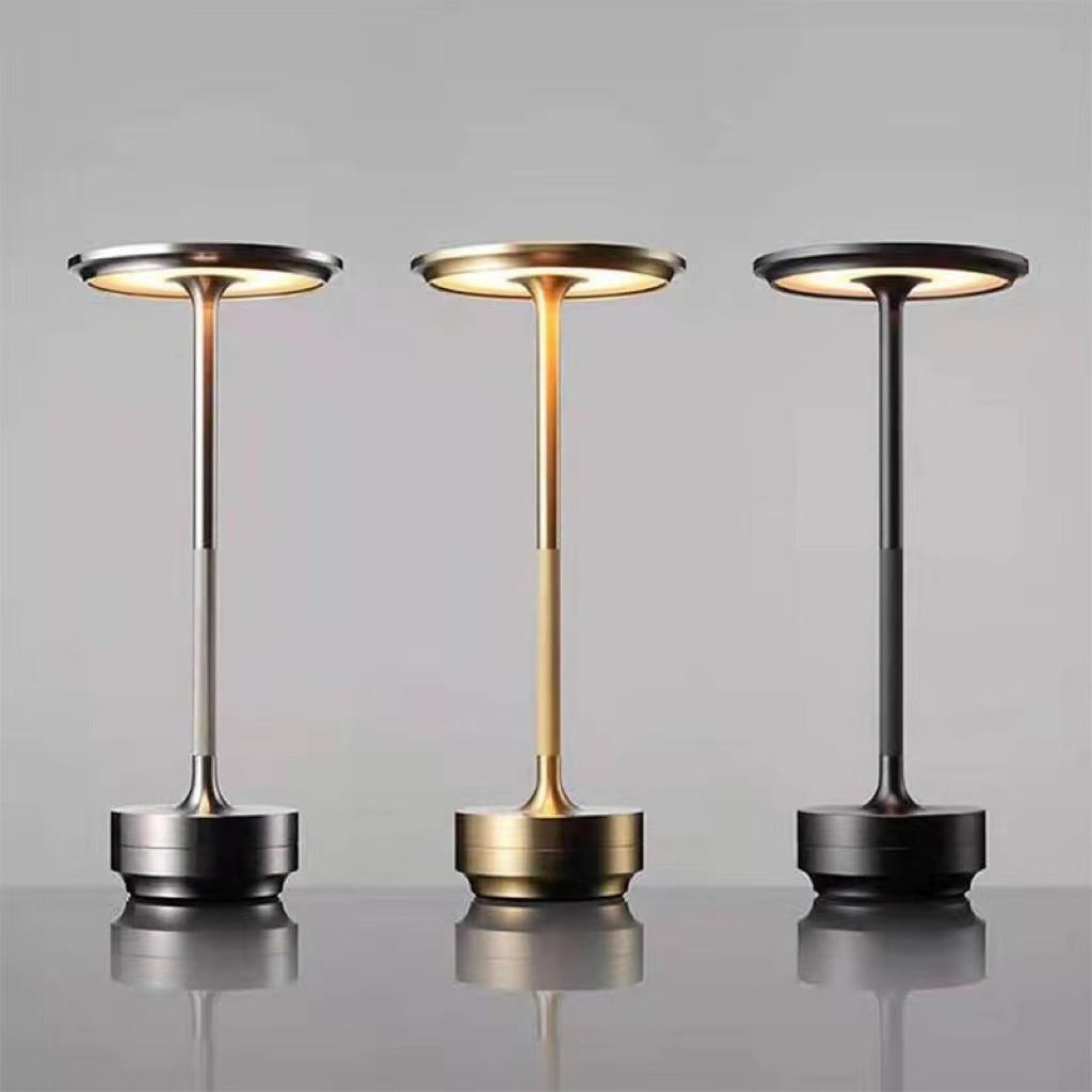 Portable Aluminium Ambient Lamp in Industrial Touch Design