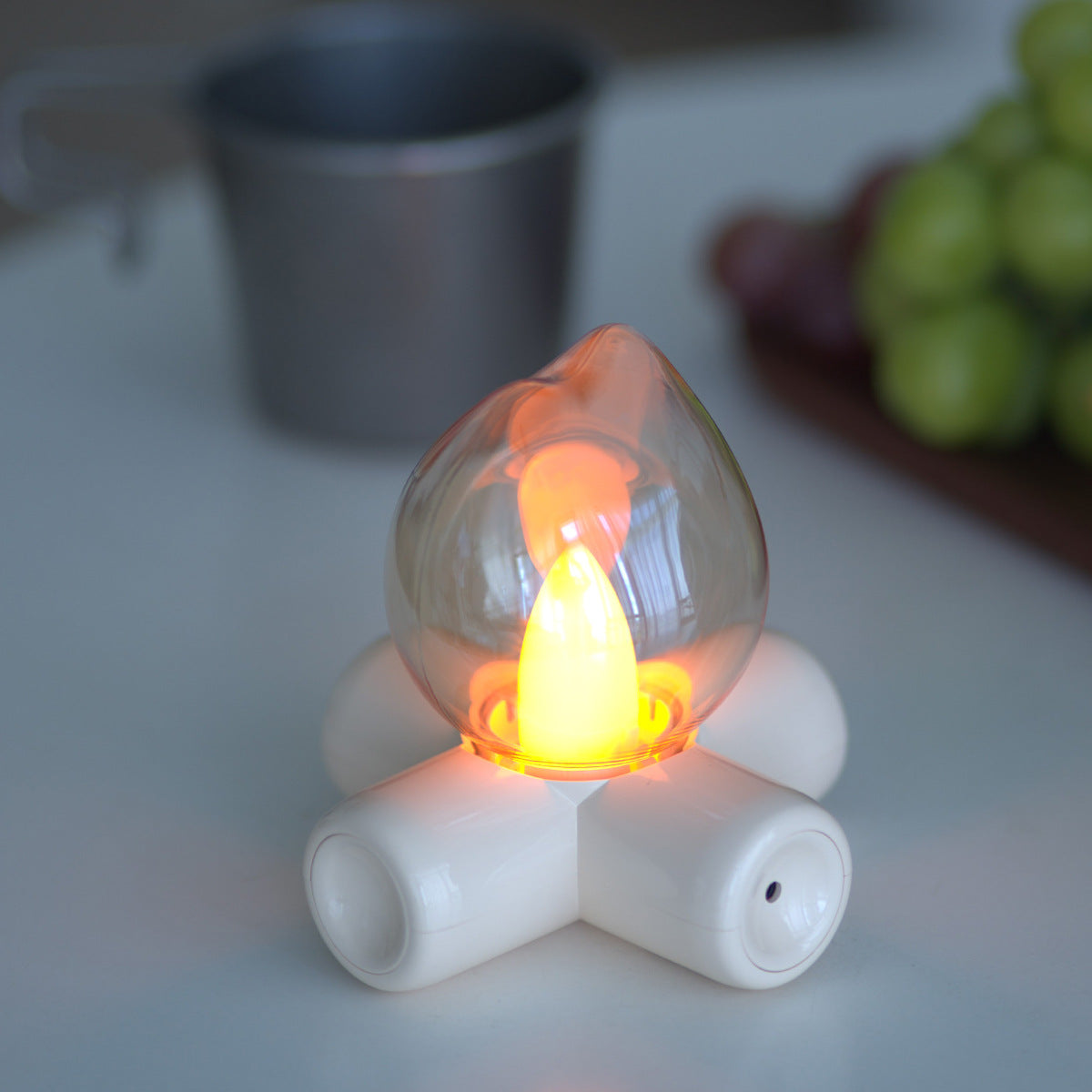 Decorative Fireplace-Shaped Bedside Table Lamp