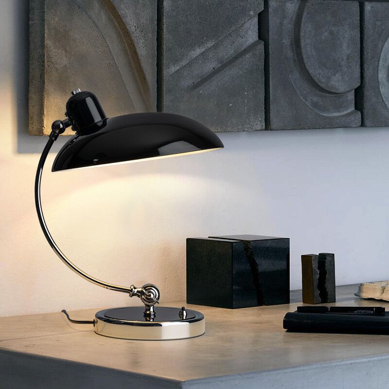 Danish Bauhaus Bedside Lamp in Vintage Style