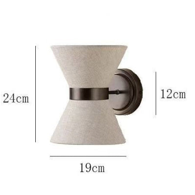 Minimalist Wabi-Sabi Fabric Wall Light
