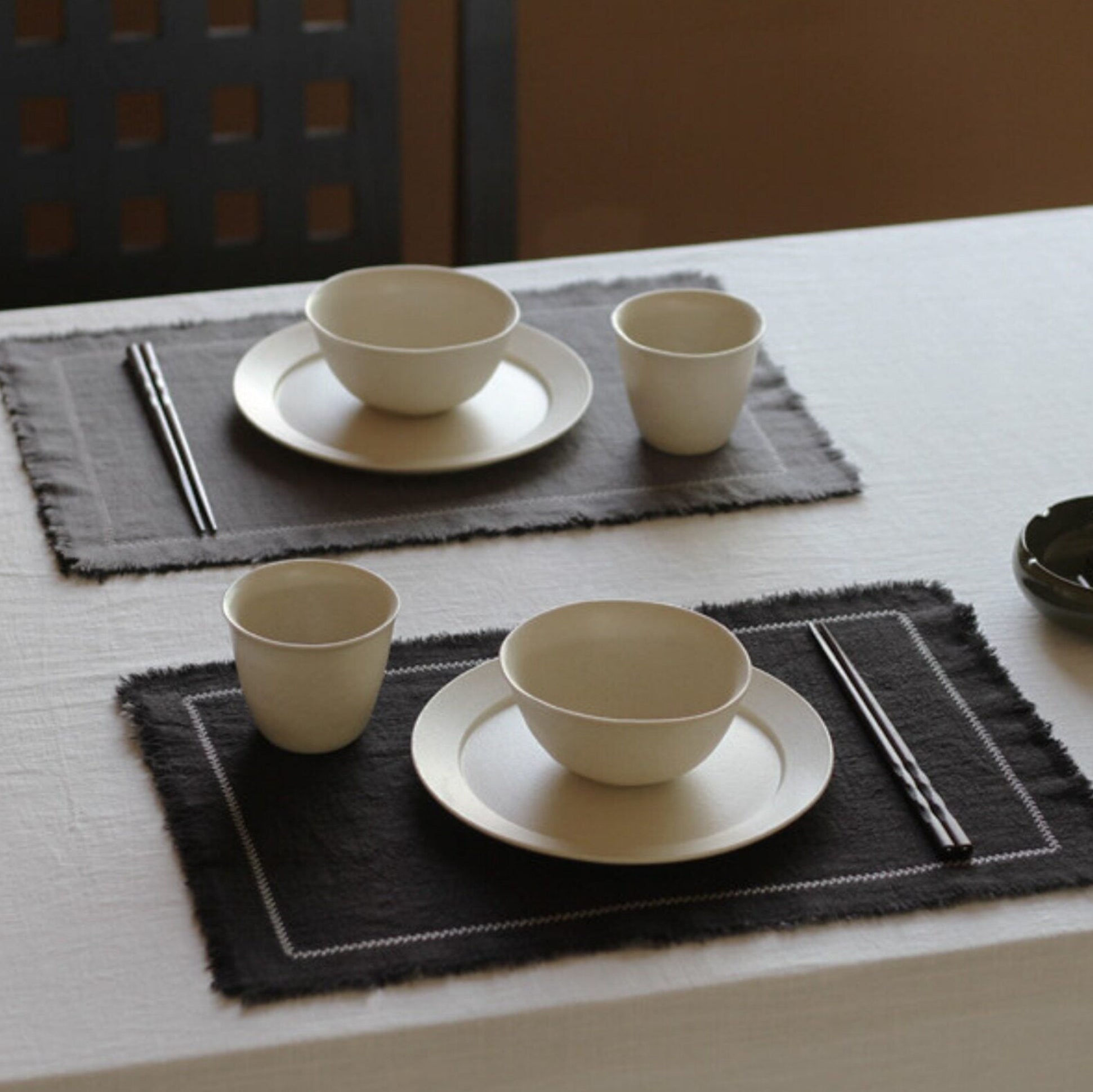 Reversible Extra-Thick Heat-Resistant Ramie-Cotton Placemat
