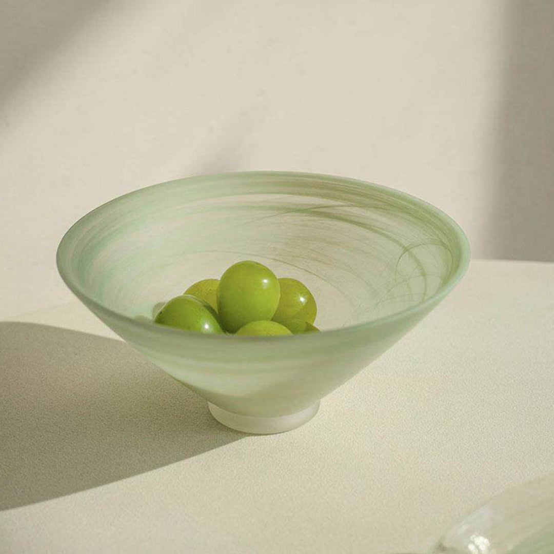 Frosted Cloud Glass Dessert and Salad Bowl