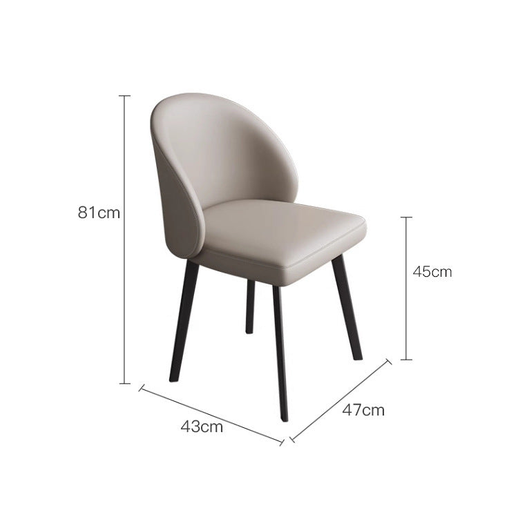 Minimalistischer Esszimmerstuhl im italienischen Cream-Stil