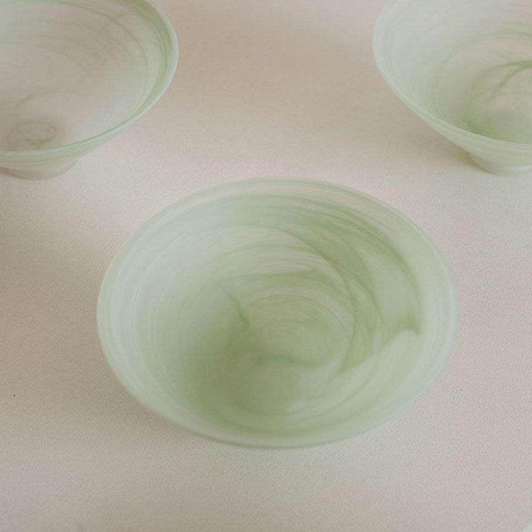 Frosted Cloud Glass Dessert and Salad Bowl