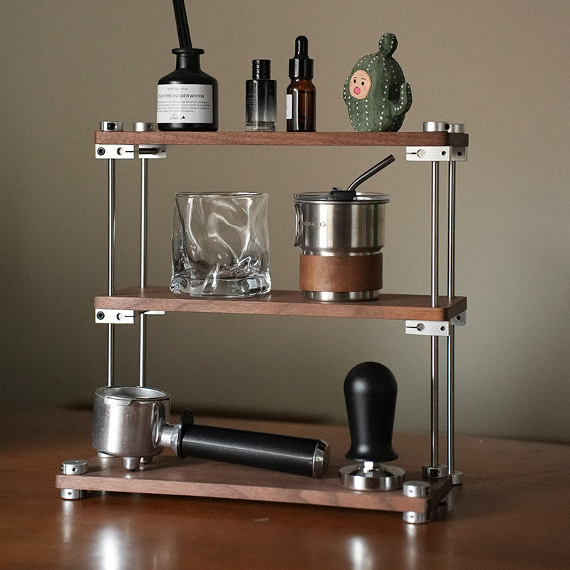 3-Tier Solid Wood Mug Rack – Vintage Style