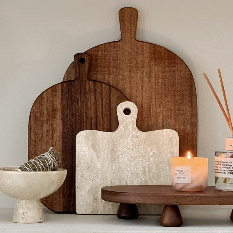 Round Cutting Board – Elegant Kitchen Board with Handle