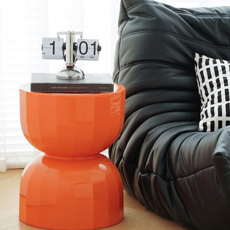 Multifunctional Hourglass Stool and Side Table