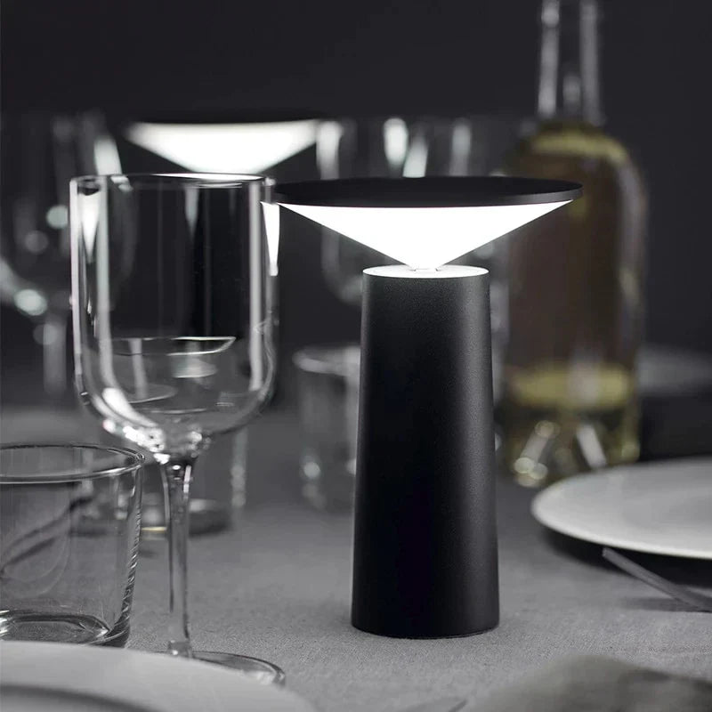 LED Tafellamp | Dimbaar, 360° Draaibaar, 2000 mAh Batterij | Modern Design